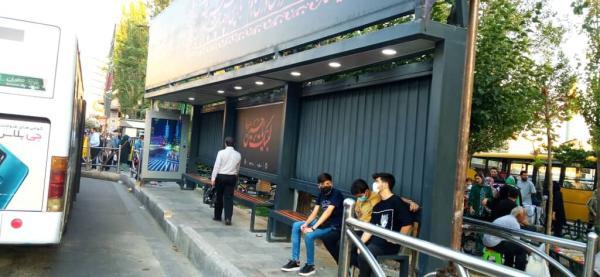 تصاویر نخستین ایستگاه اتوبوس هوشمند کشور در تهران ، قابلیت های ایستگاه هوشمند؛ خدماتی که مسافران دریافت می نمایند