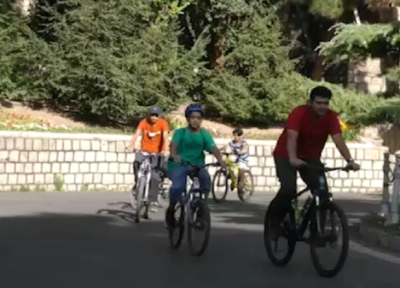 همایش دوچرخه سواری همگانی در سمنان